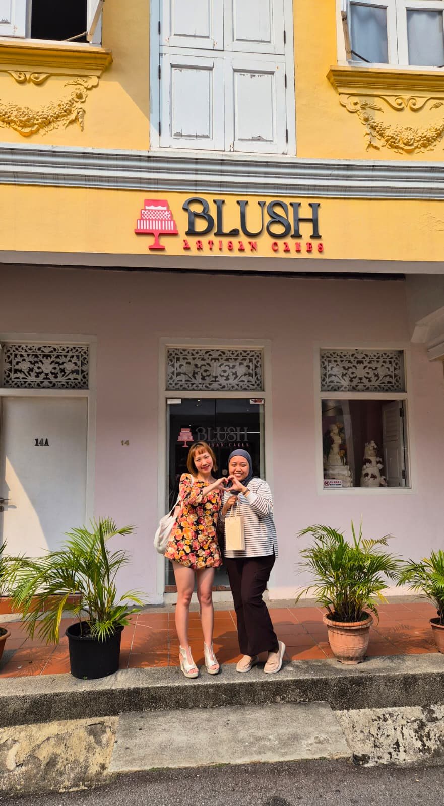 CCP Consulting outside Blush Artisan Cakes, Singapore