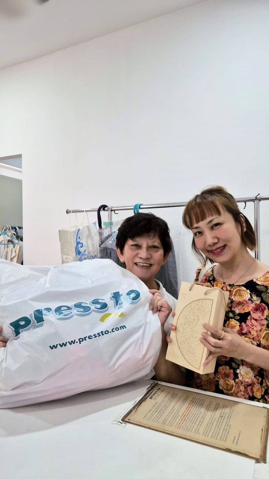 CCP Consulting with the team at Pressto, a Singapore laundry and dry-cleaning business